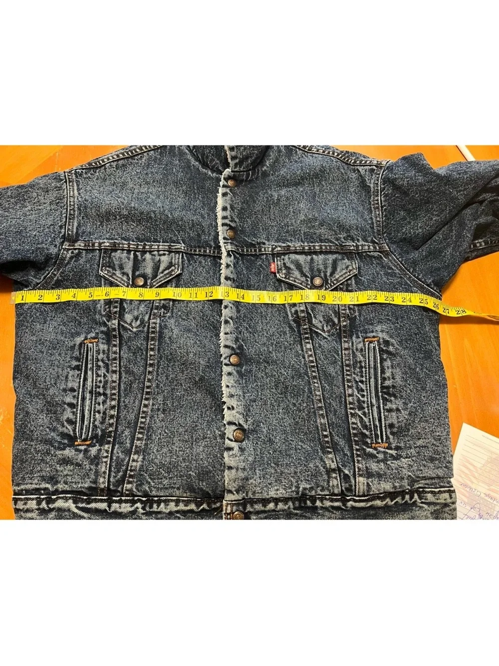 Vintage Levi’s 70709-0227 Sherpa Trucker Jacket Made in USA Men’s XL Dark Wash